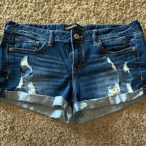 Express Distressed Jean Shorts Size 10